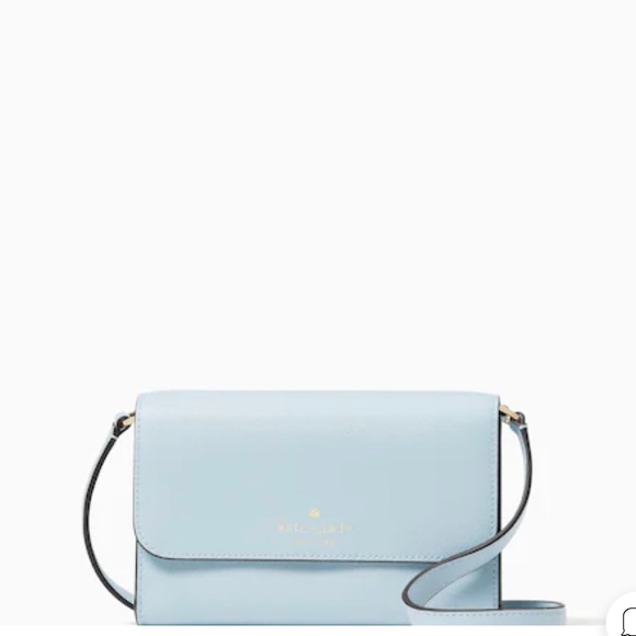 Kate Spade Brynn Small Flap Crossbody Frosty Sky - Picture 2 of 8